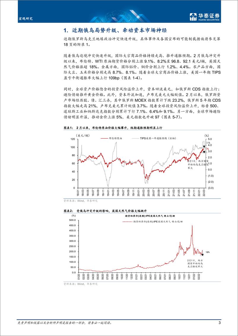 《宏观专题研究：俄乌冲突升级，宏观影响几何？-华泰证券-20220225》 - 第3页预览图