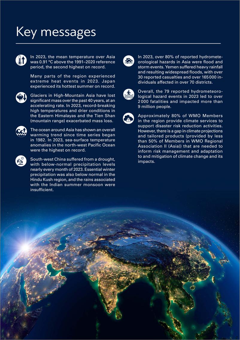 《2023年亚洲气候状况报告（英文版）-世界气象组织》 - 第4页预览图