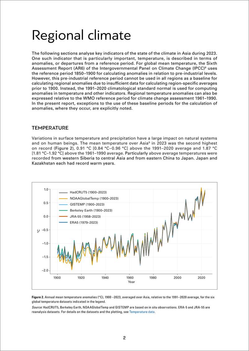 《2023年亚洲气候状况报告（英文版）-世界气象组织》 - 第8页预览图