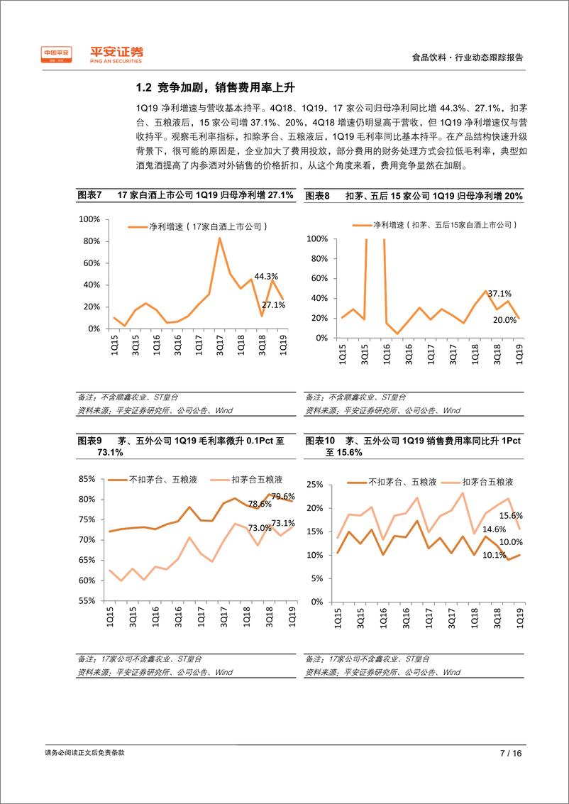 《食品饮料行业白酒2018年年报及2019年一季报业绩综述：18年行业加速升级，锁定龙头分享成长-20190508-平安证券-16页》 - 第8页预览图