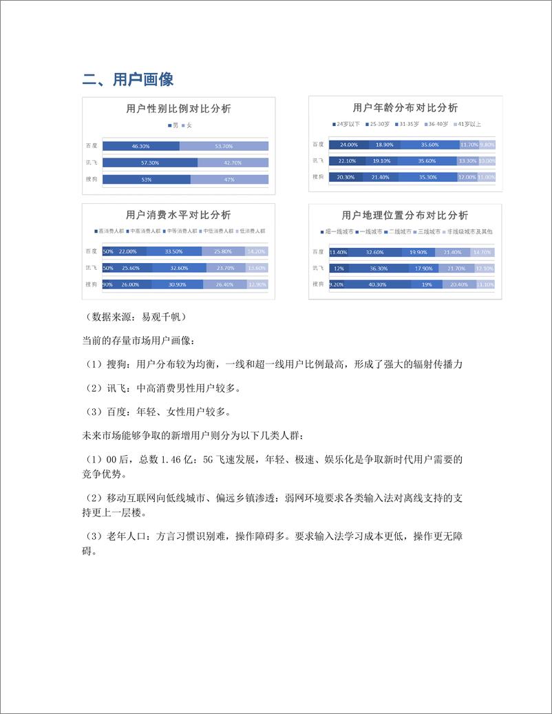 《竞品分析报告：科大讯飞 VS 搜狗 VS 百度，讯飞输入法逐鹿AI赛场的解题之策》 - 第5页预览图