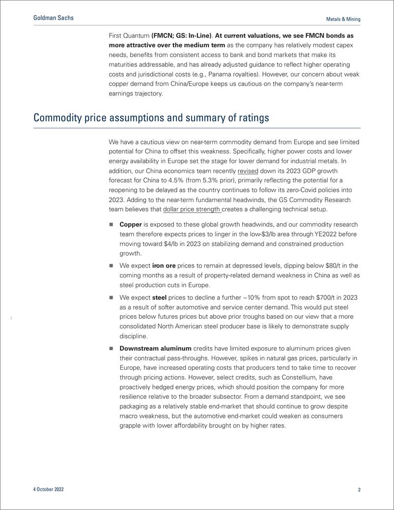 《Metals & Minin Pockets of value emerge despite broader earnings ris Upgrade FMGAU, downgrade HNDLIN(1)》 - 第3页预览图