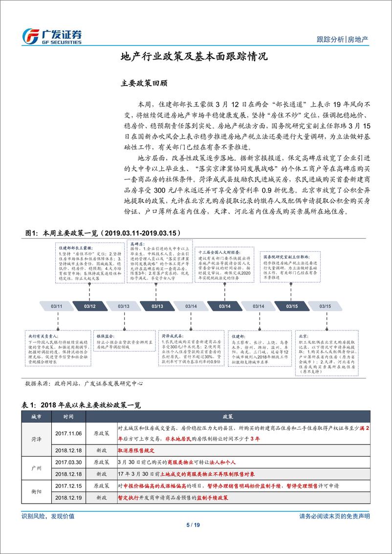 《房地产行业：系统性风险较低，继续推荐业绩高增长低估值龙头-20190317-广发证券-19页》 - 第6页预览图