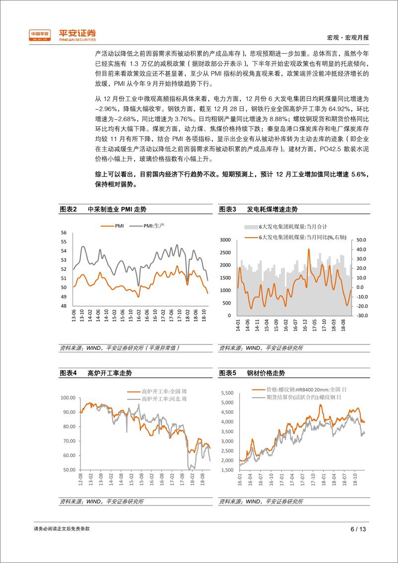 《1月份宏观月报：经济弱势改革渐进，外部压力有所减轻-20190101-平安证券-13页》 - 第7页预览图