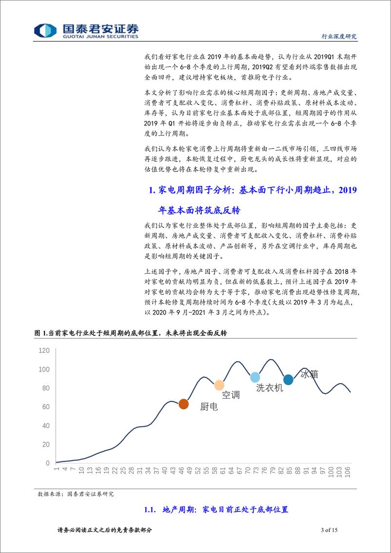 《家电行业新周期深度研究（1）：家电上行周期已启动，首推厨电板块-20190327-国泰君安-15页》 - 第4页预览图