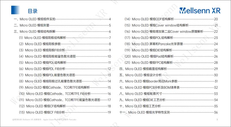 《wellsenn XR拆解报告：Vision Pro专项报告-（硅基）Micro OLED- 免费版》 - 第3页预览图