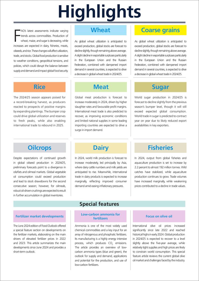 《联合国粮农组织-粮食展望——2024年全球粮食市场半年度报告（英）-2024.11-90页》 - 第5页预览图