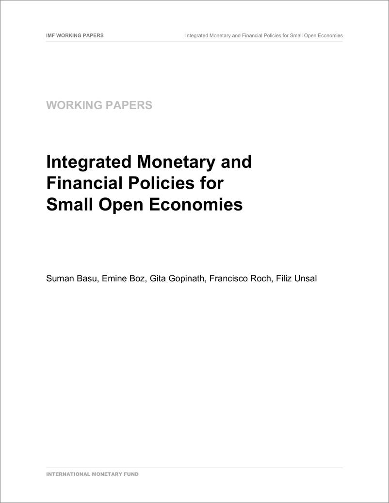 《IMF-小型开放经济体的综合货币和金融政策（英）-2023.8-77页》 - 第4页预览图