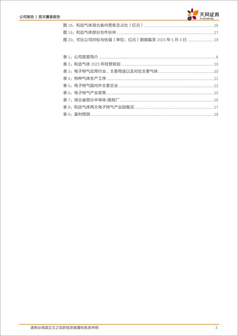 《天风证券-和远气体-002971-本土综合型气体公司，看好电子特气业务高速增长-230505》 - 第3页预览图