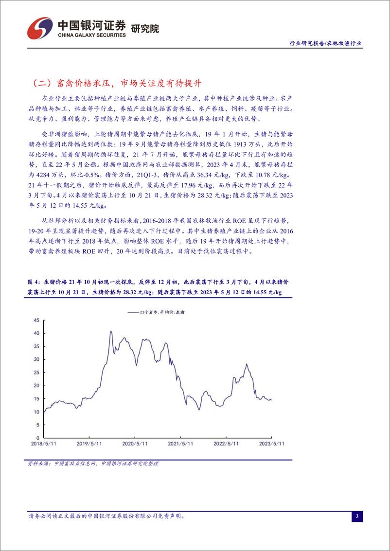 《农林牧渔行业5月行业动态报告：5月猪价持续低位，产能去化进行中-20230528-银河证券-21页》 - 第5页预览图