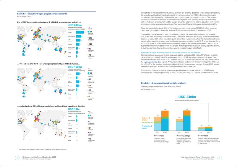《氢能洞见2022—氢能市场发展和规模化解锁氢能所需行动的更新观点-12页》 - 第7页预览图