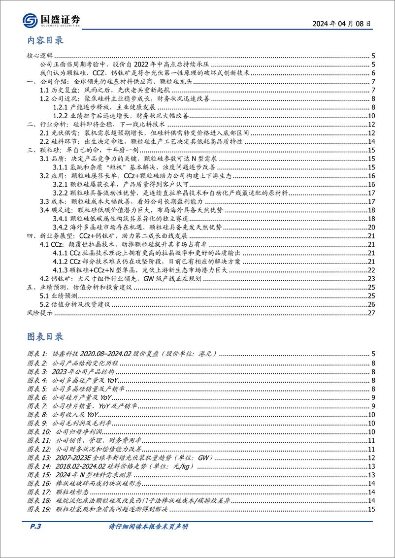 《协鑫科技(03800.HK)科创驱动，颗粒硅、CCZ、钙钛矿是光伏行业需要的破坏式创新-240408-国盛证券-28页》 - 第2页预览图