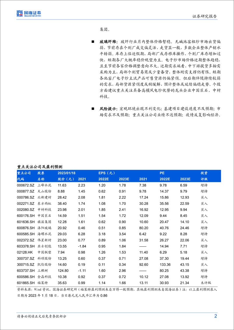 《建筑材料行业月报：房地产回暖预期增强，关注地产上游投资机会-20230119-国海证券-15页》 - 第3页预览图