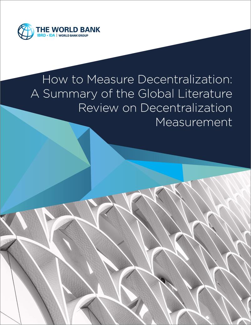《世界银行-如何衡量去中心化：关于去中心化衡量的全球文献综述（英）-2024.4-18页》 - 第1页预览图