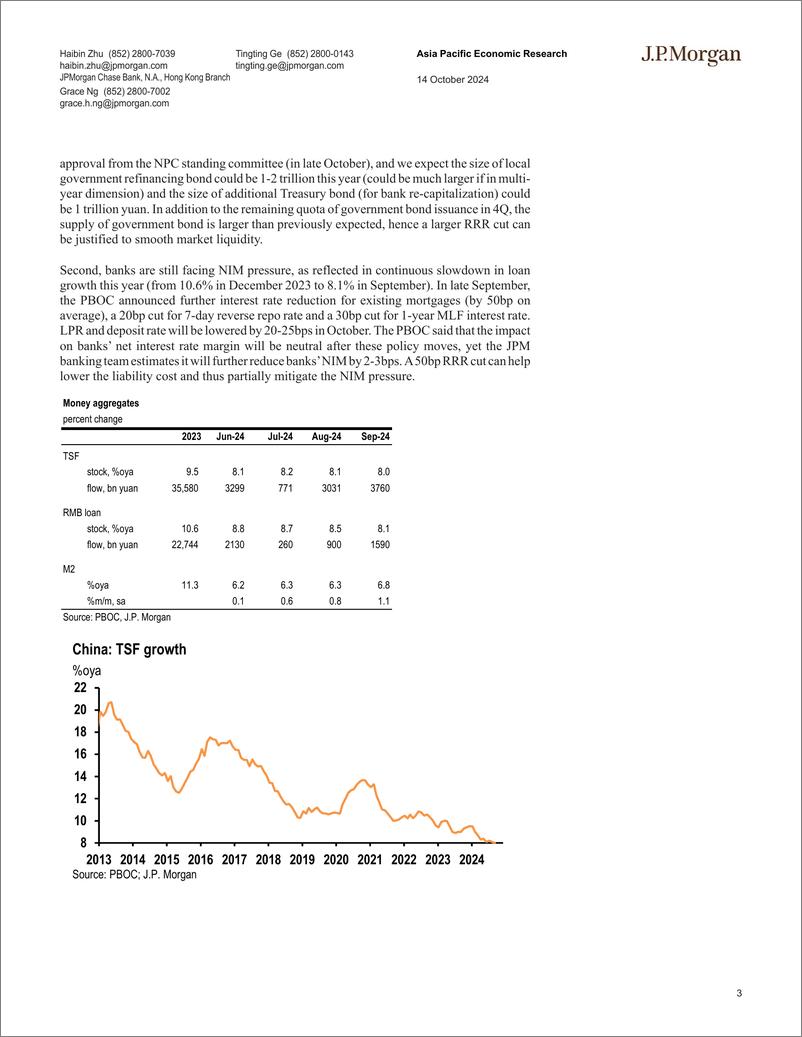 《JPMorgan Econ  FI-China September TSF modestly higher than expected Look for ...-110801167》 - 第3页预览图