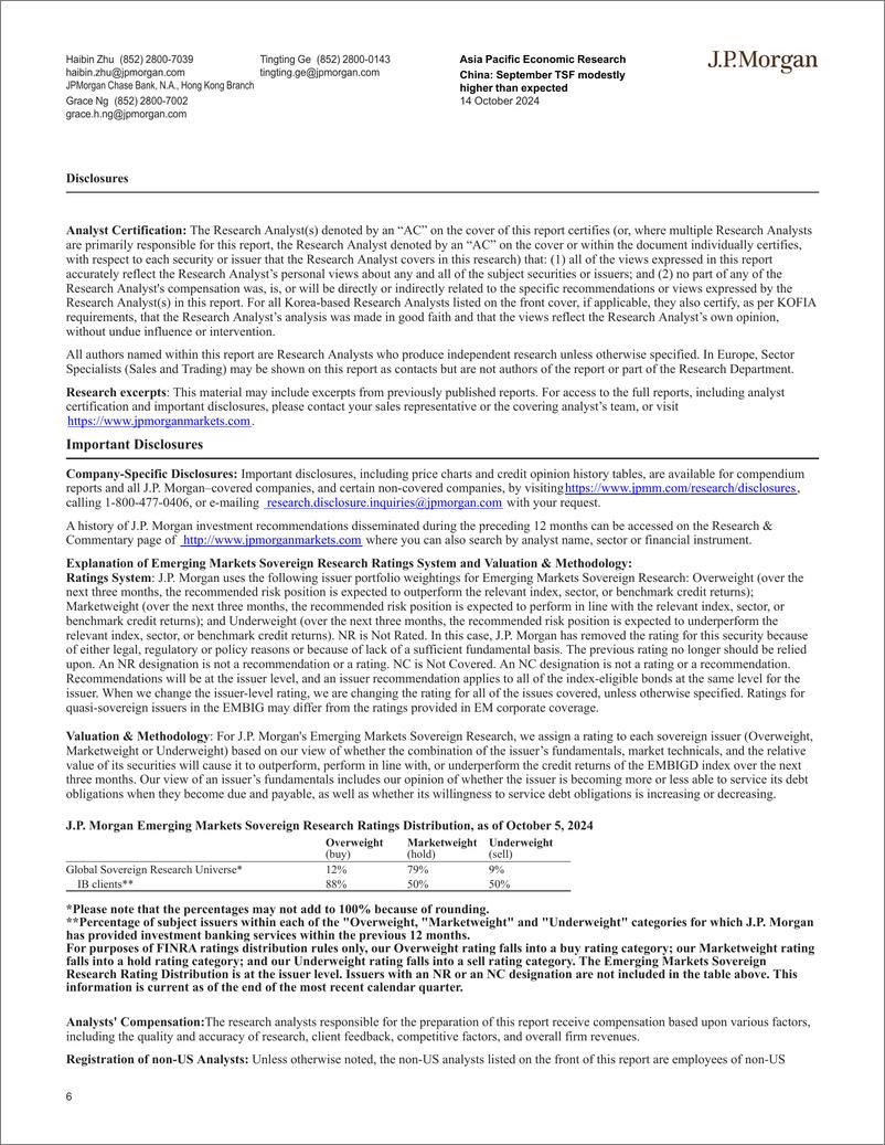 《JPMorgan Econ  FI-China September TSF modestly higher than expected Look for ...-110801167》 - 第6页预览图