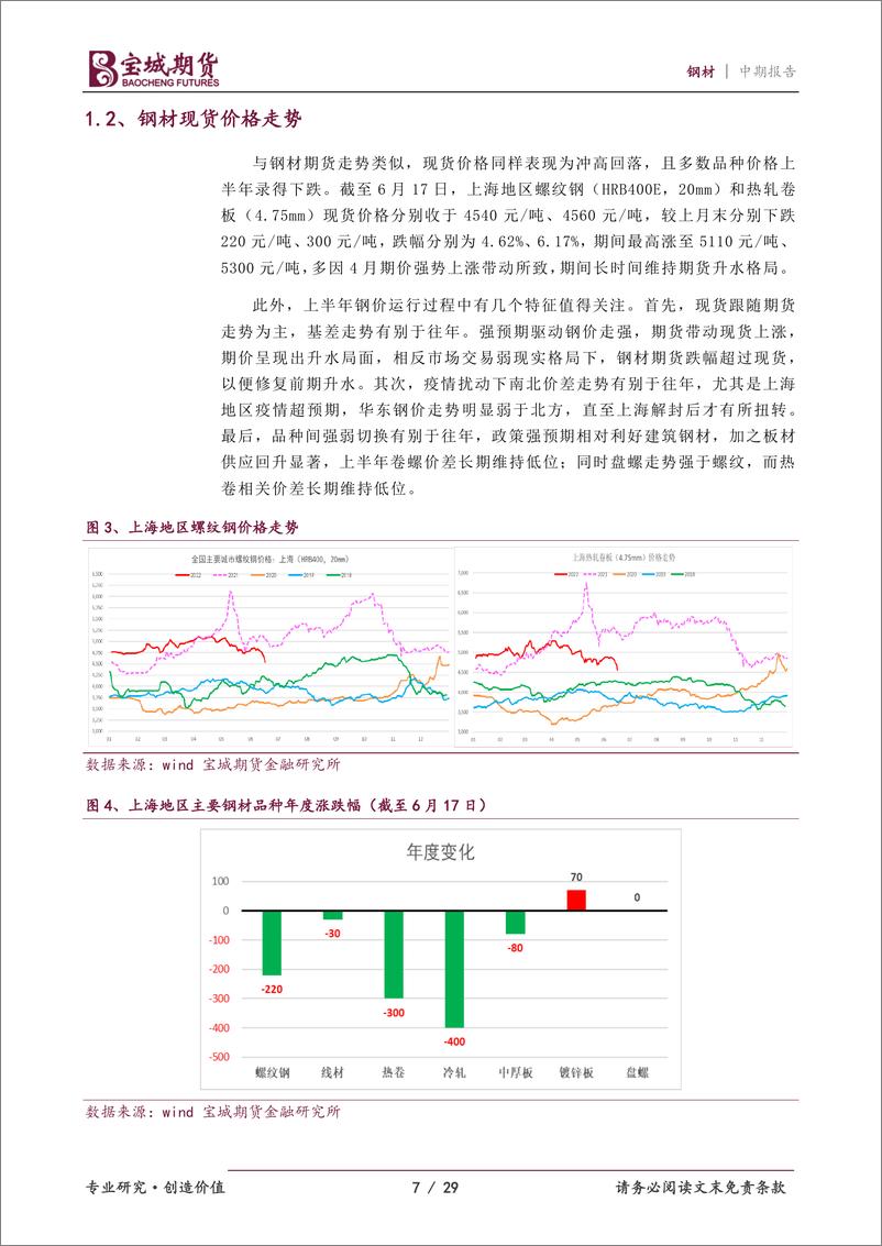 《钢材2022年中期策略报告：预期终将走向现实，静待钢市柳暗花明-20220617-宝城期货-29页》 - 第8页预览图