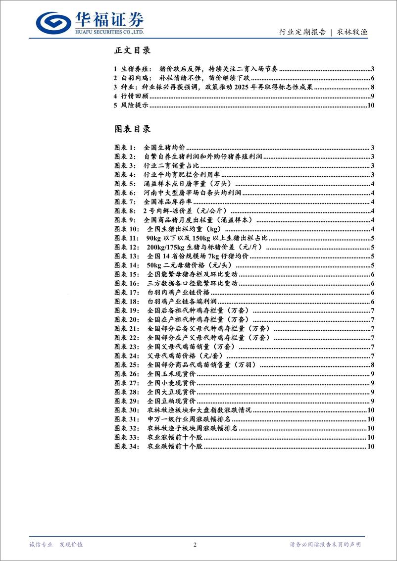 《农林牧渔行业定期报告：猪价跌后反弹，关注二育入场节奏-240630-华福证券-12页》 - 第2页预览图