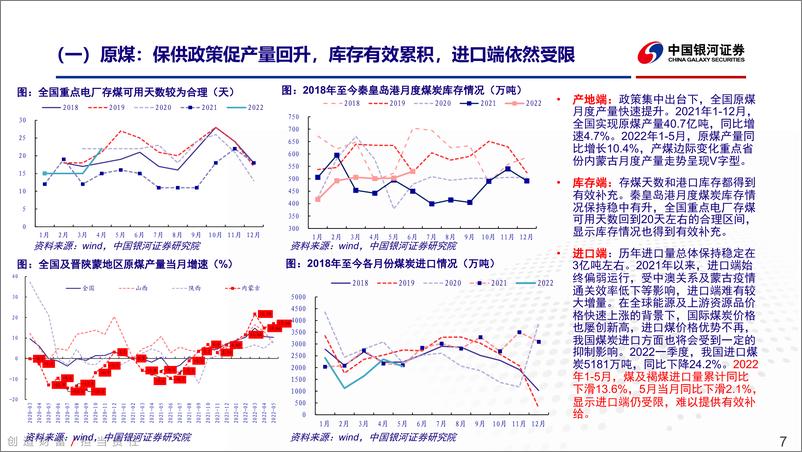 《煤炭行业2022年中期投资策略报告：把握短期需求冲击后走向再平衡的投资机会-20220627-银河证券-22页》 - 第8页预览图