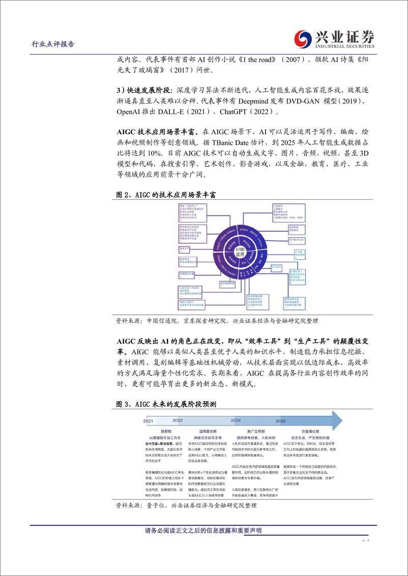 《兴业证券：从AIGC到ChatGPT：原理、前景和机会》 - 第4页预览图