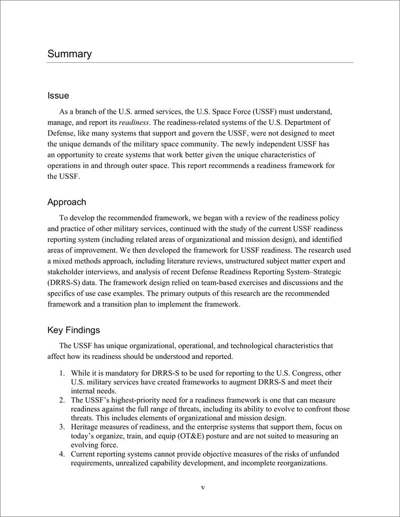 《兰德-了解、管理和报告美国太空部队准备情况（英）-113页》 - 第6页预览图