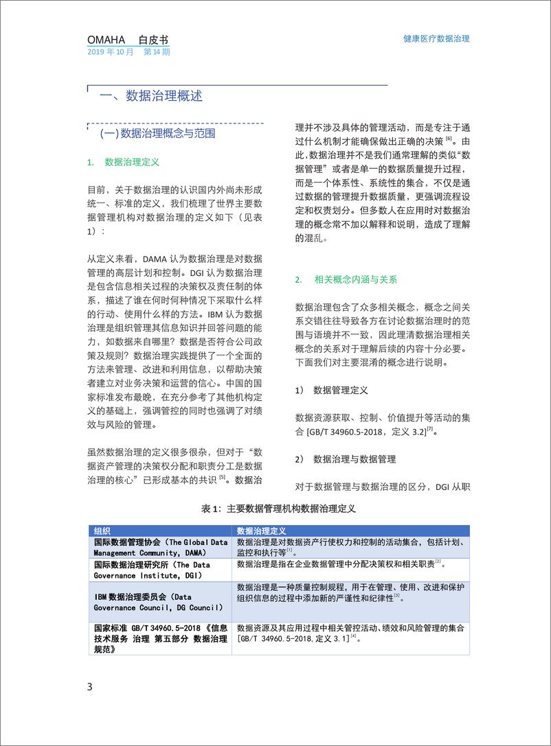 《OMAHA-OMAHA白皮书第十四期发布：健康医疗数据治理-2019.10-42页》 - 第7页预览图