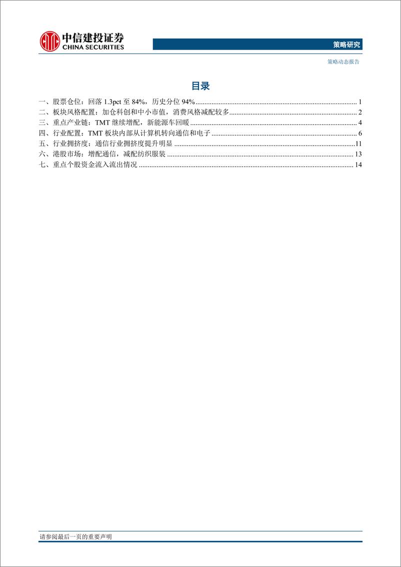 《2023Q2基金持仓全景扫描：中小科创掘金，通信配置热度上升-20230723-中信建投-22页》 - 第3页预览图