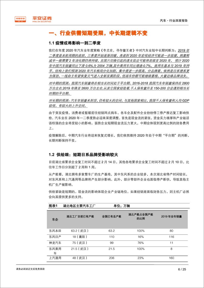 《汽车行业深度报告：龙头依旧、新能源放眼长远-20200205-平安证券-25页》 - 第7页预览图