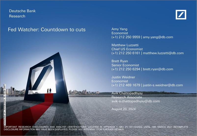 《Deutsche Bank-Fed Watcher Countdown to cuts-109942547》 - 第1页预览图