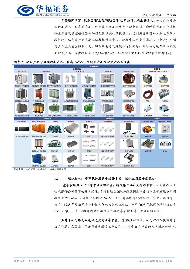 《伊戈尔(002922)变压器出海领军企业，新能源及数据中心双轮驱动-240716-华福证券-33页》 - 第7页预览图