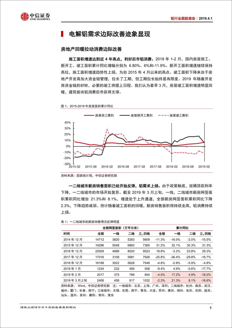 《铝行业跟踪报告：铝业盈利拐点来临，坚定看好板块机会-20190401-中信证券-17页》 - 第5页预览图