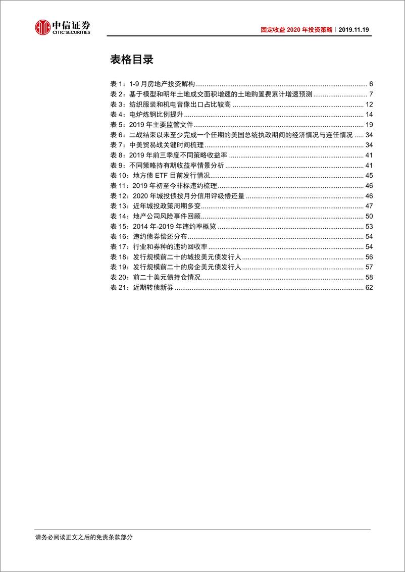 《固定收益2020年度投资策略：柳暗花明-20191119-中信证券-77页》 - 第7页预览图