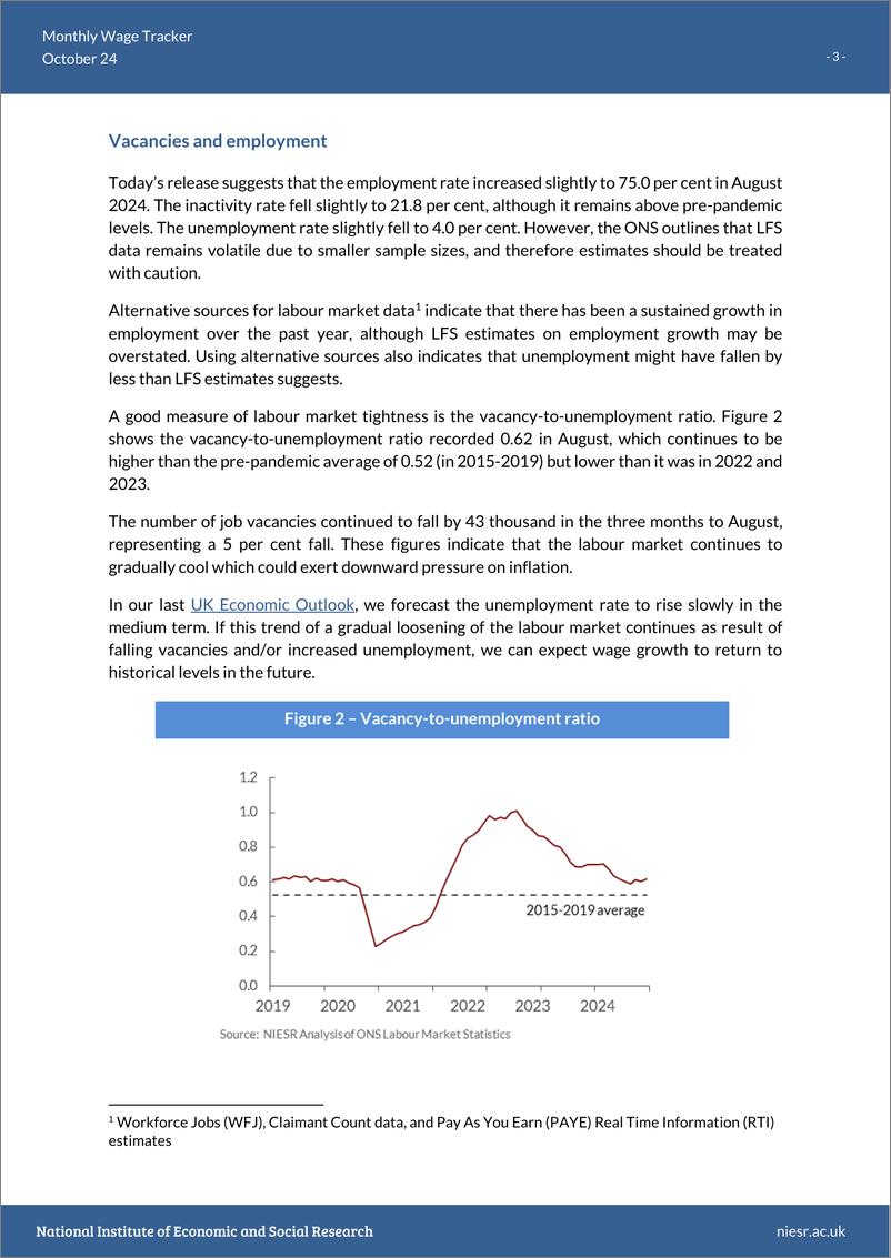 《英国国家经济和社会研究所-每月工资追踪：早期预测第四季度工资增长4.8%（英）-2024.10-7页》 - 第3页预览图