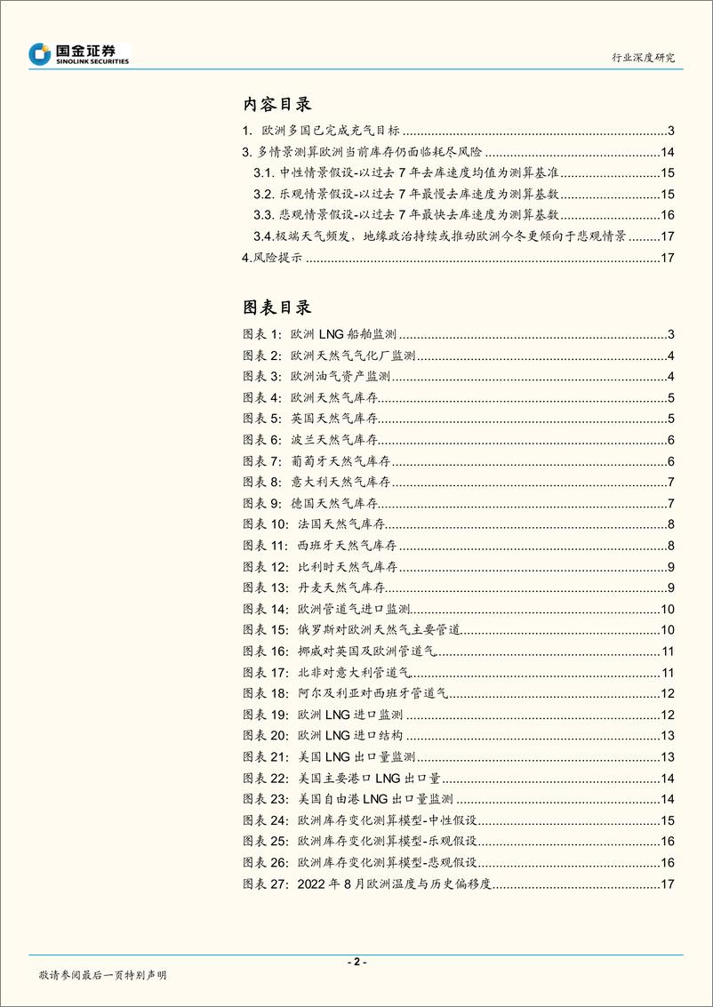 《石油化工行业深度研究：欧洲天然气够用几天？-20220907-国金证券-20页》 - 第3页预览图