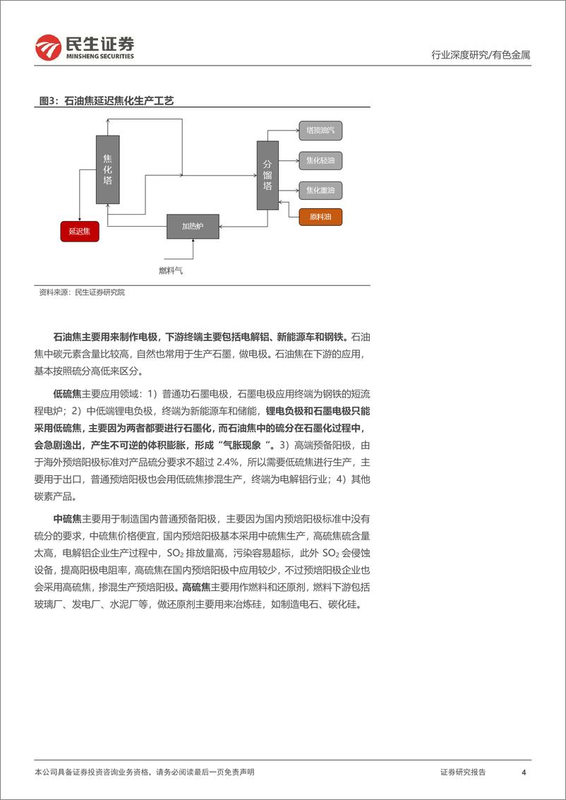 《石油焦行业报告：资源为王，低硫焦或成为锂电负极瓶颈-20220728-民生证券-33页》 - 第5页预览图