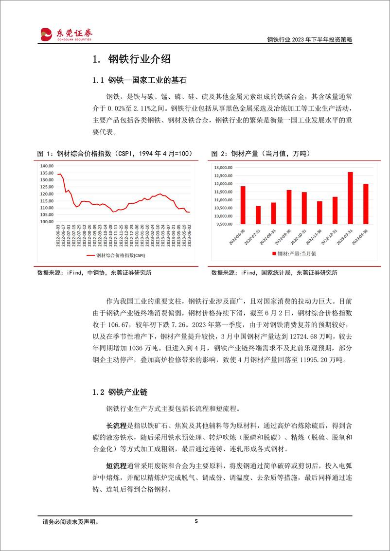 《钢铁行业2023年下半年投资策略：钢铁筑底酝酿修复，下游需求亟待回暖-20230609-东莞证券-33页》 - 第6页预览图