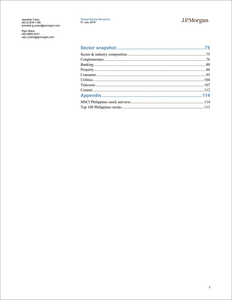 《J.P. 摩根-新兴市场-股票策略-菲律宾：东方明珠的股票投资者指南-2019.7.1-120页》 - 第4页预览图