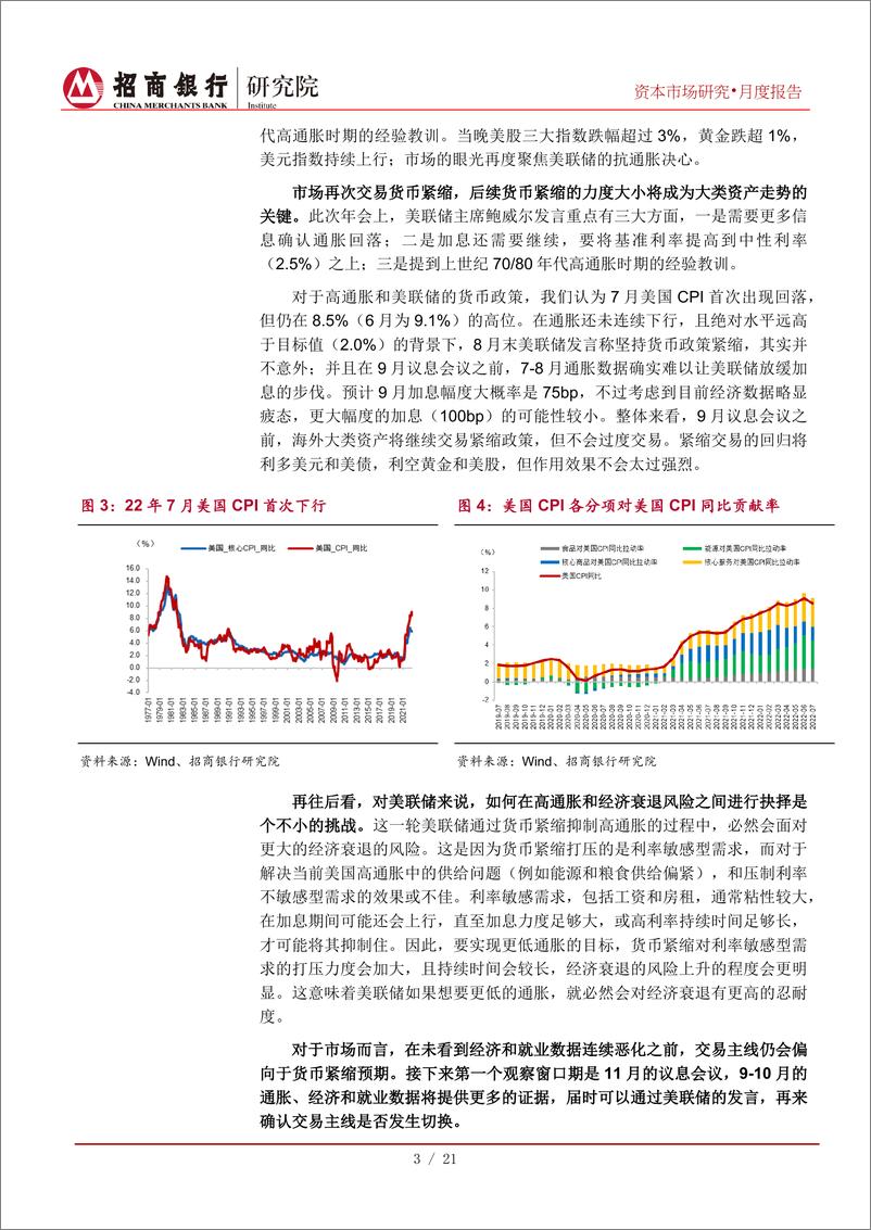 《资本市场月报（2022年9月）：海外资产下跌压力加大，国内资产震荡为主-20220901-招商银行-25页》 - 第8页预览图