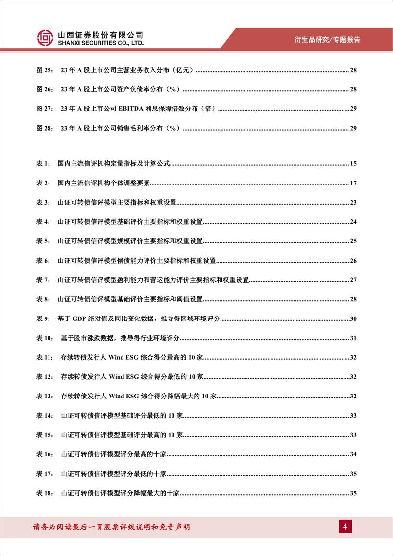 《山证可转债信用评价体系搭建，把握评级调整带来的机会-241218-山西证券-41页》 - 第4页预览图