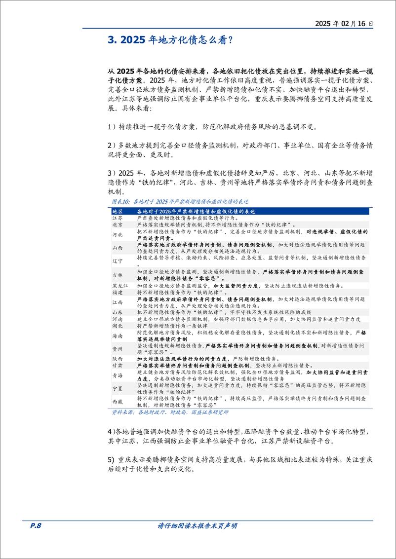 《固定收益点评：从各地预算报告看化债-250216-国盛证券-12页》 - 第8页预览图