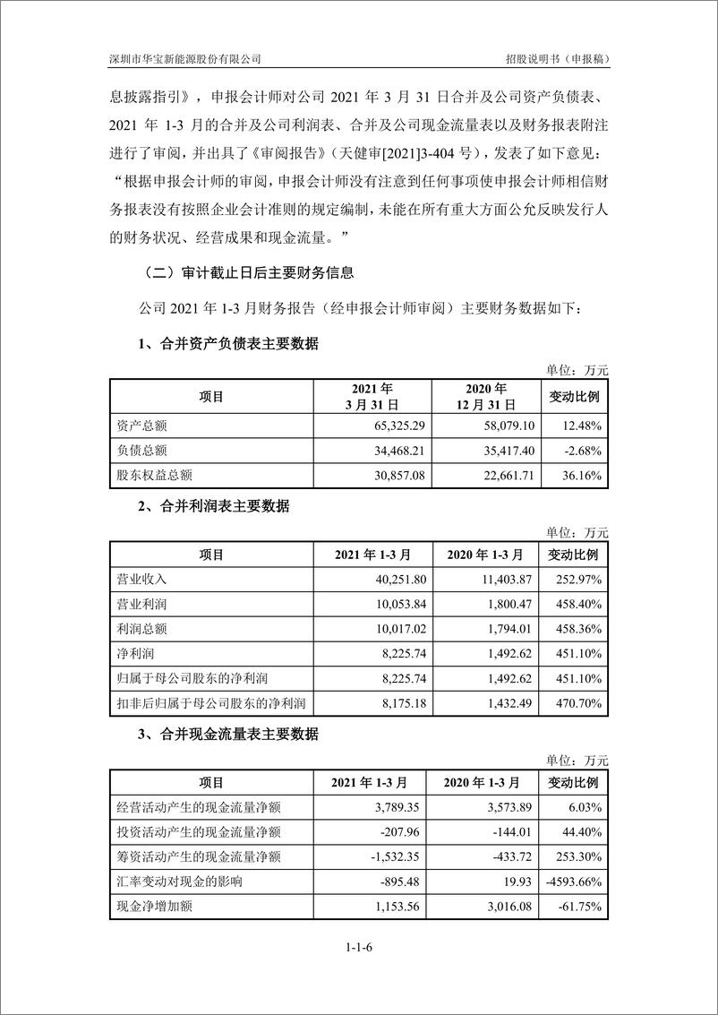 《深圳市华宝新能源股份有限公司创业板首次公开发行股票招股说明书（申报稿）》 - 第8页预览图