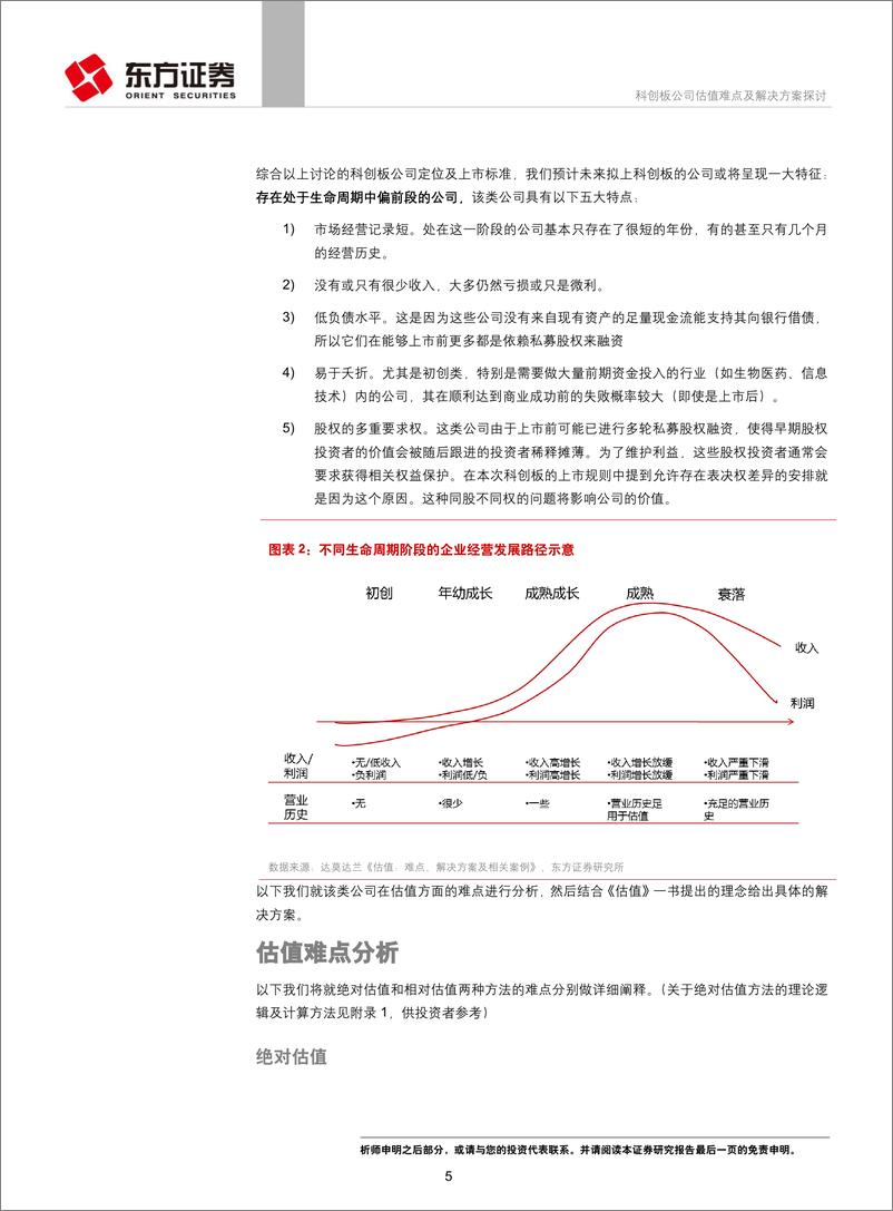 《专题报告：投资策略研究科创板公司估值难点及解决方案探讨-20190327-东方证券-20页》 - 第6页预览图