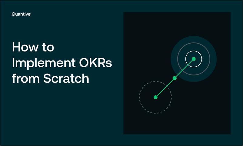 《Quantive：如何从头开始实现OKR报告（英文版）》 - 第1页预览图