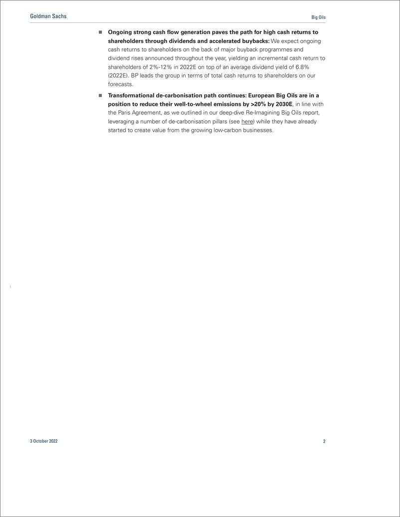 《Big Oil 3Q22 Previe Strong balance sheets and attractive cash returns in a volatile macro(1)》 - 第3页预览图