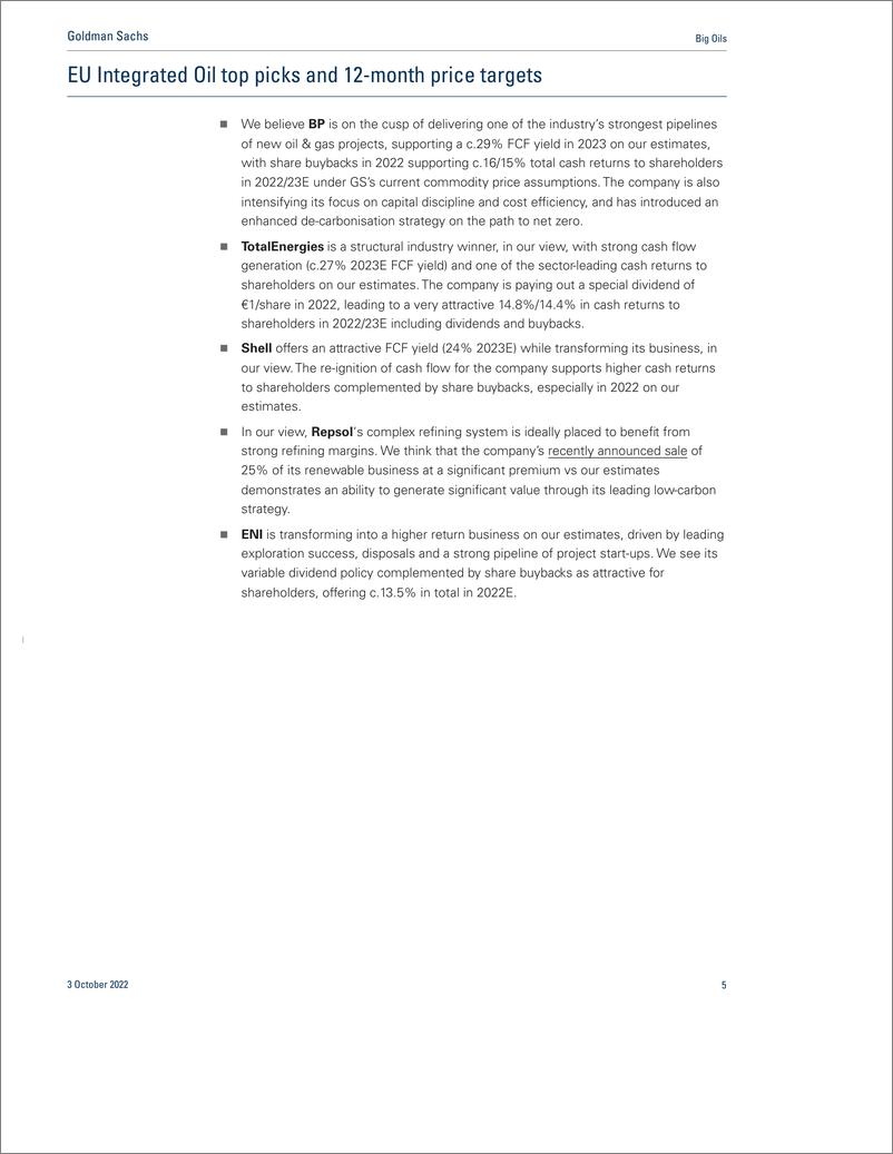 《Big Oil 3Q22 Previe Strong balance sheets and attractive cash returns in a volatile macro(1)》 - 第6页预览图