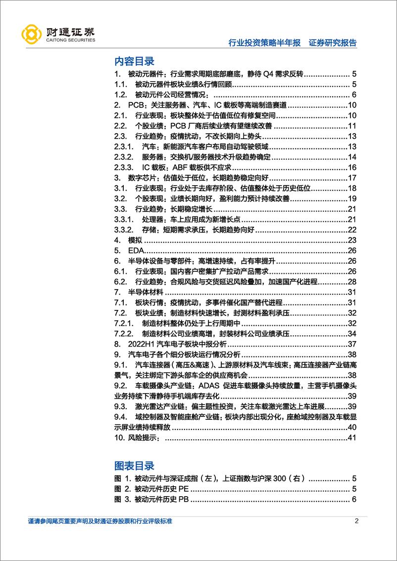 《电子行业2022年中报总结：半导体行业景气度分化，消费电子底部磨底》 - 第2页预览图