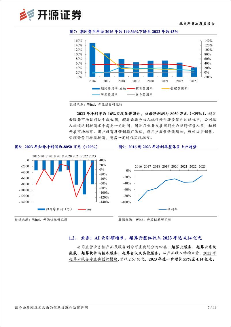 《开源证券-北交所首次覆盖报告：超算云龙头布局AI算力第二曲线，技术与算力资源巩固领先壁垒》 - 第7页预览图