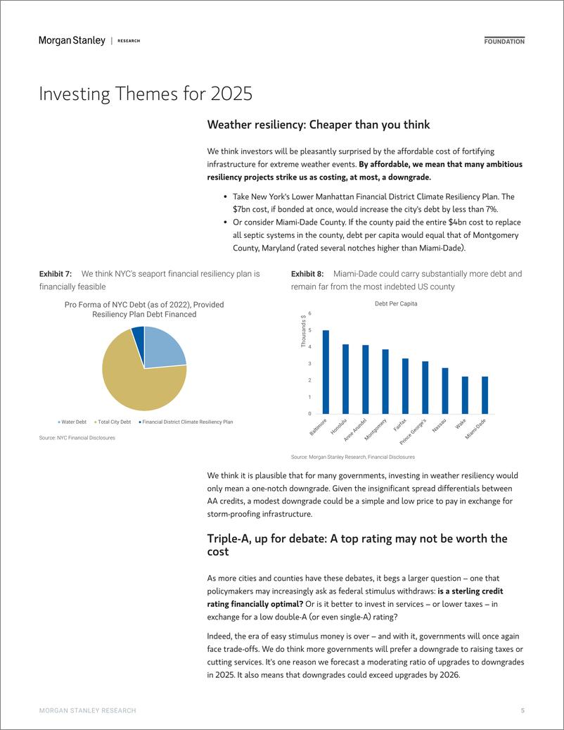 《Morgan Stanley Fixed-2025 US Muni Outlook Growth, and Growth Debates-111661119》 - 第5页预览图