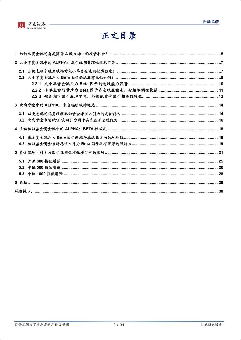 《量化基本面系列报告之十：股价和资金流间的引力和斥力-20230611-华安证券-31页》 - 第3页预览图