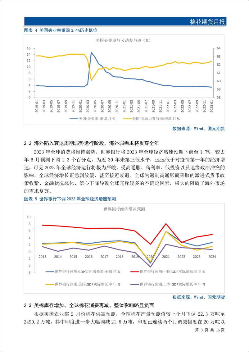 《棉花期货月报：中国经济超预期复苏，棉价有望上行-20230302-国元期货-18页》 - 第6页预览图